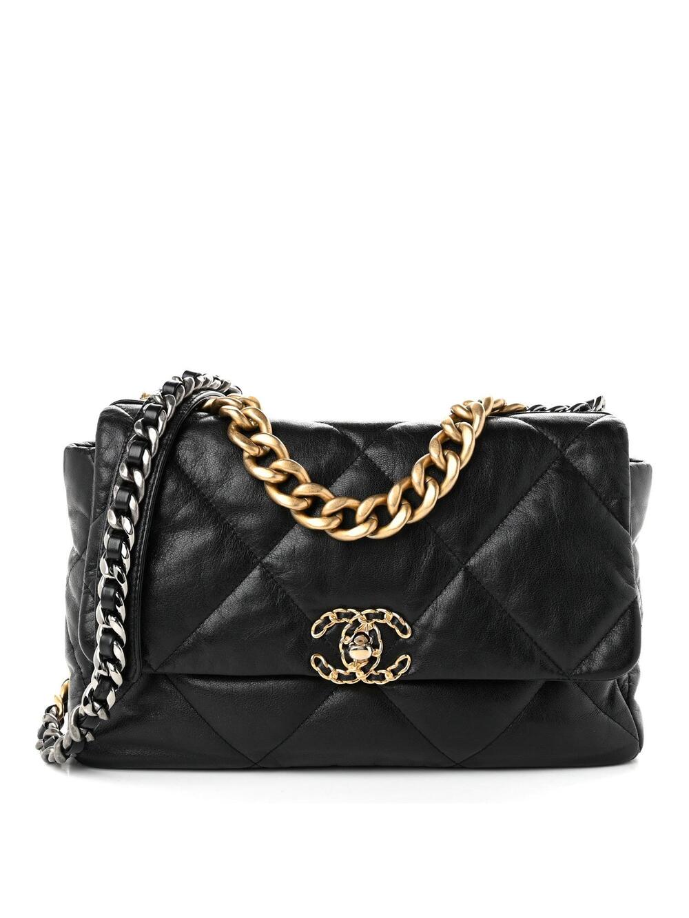 Lambskin Quilted Large Chanel 19 Flap #367066C35B